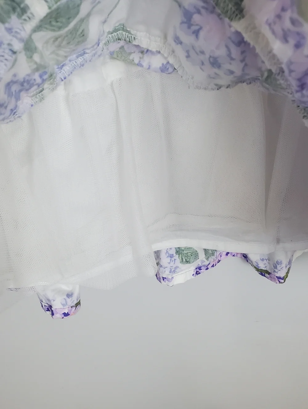 Gymboree Girls Lilac Poplin Tiered Dress Lovely Lavender Size 7 - Picture 11 of 14